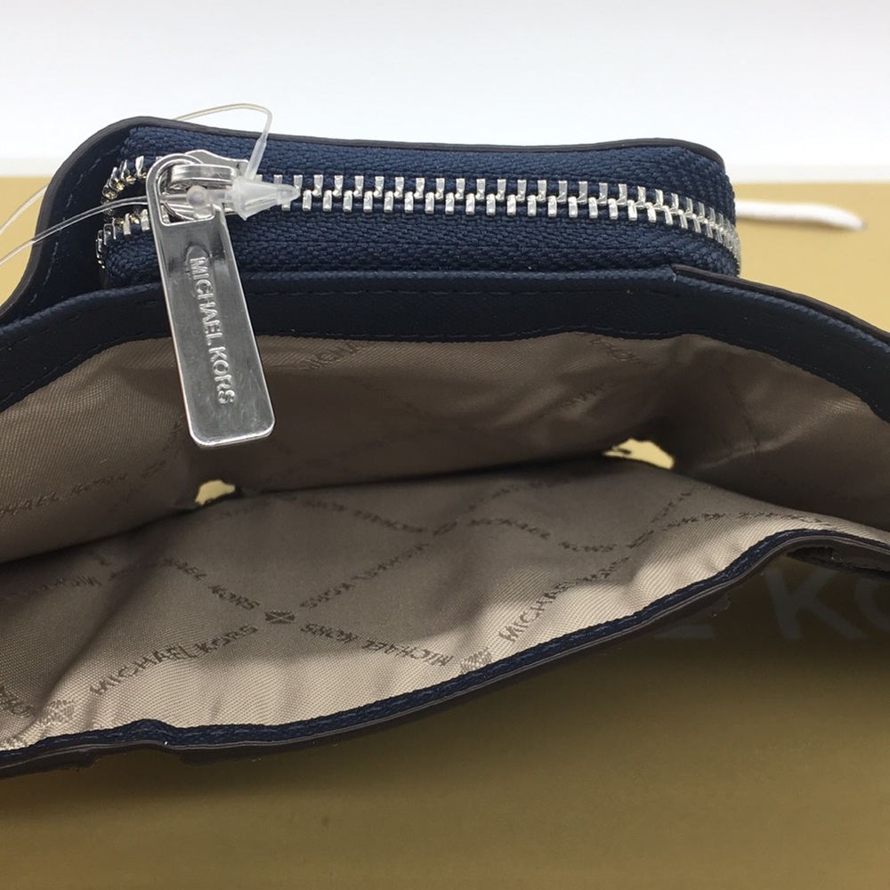 MICHAEL KORS SM MF ZA WALLET NAVY 35H9GTVZ5L - Picture 8 of 8